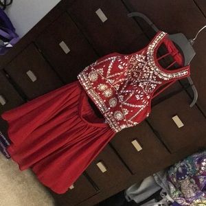 B. Darlin two-piece red dress